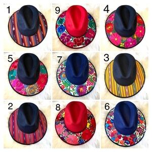 Women's Embroidered Artisanal Mexican Hats